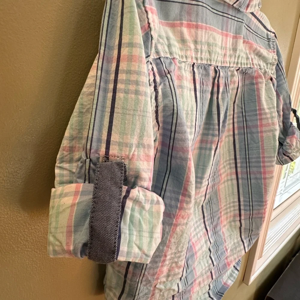 3T Plaid Button Down Collared Toddler Kids Long Sleeve Shirt